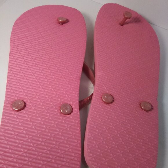 Juncture Women's Flip Flop Sandals Color Pink Seashells Size XL 11/12 NWOT - Picture 6 of 6